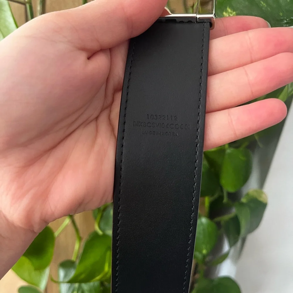 NWT MCM Logo Leather Belt